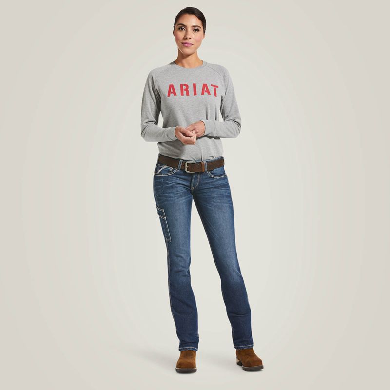 Nightride Ariat Rebar Durastretch Riveter Straight Leg Jean | 51IFMJSCL