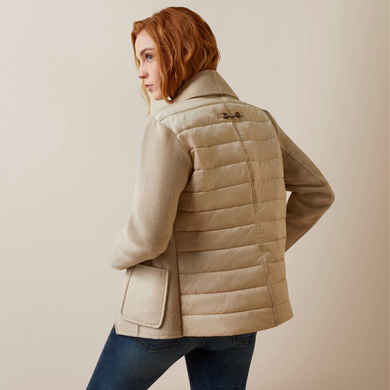 Oatmeal Ariat Sausalito Coat | 43NBZTFXI