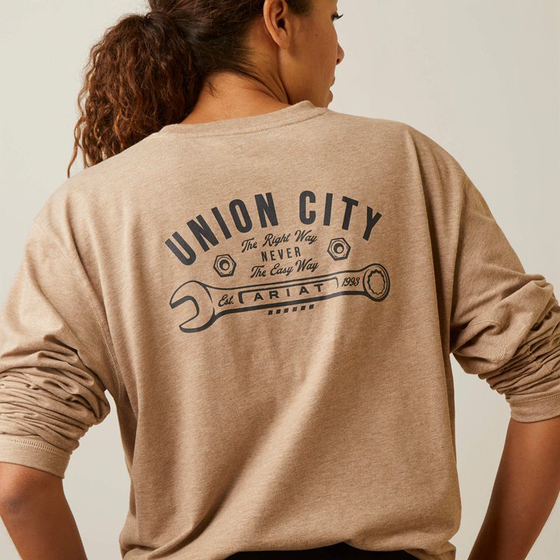 Oatmeal Heather Ariat Rebar Workman Union City | 29GKVTISN