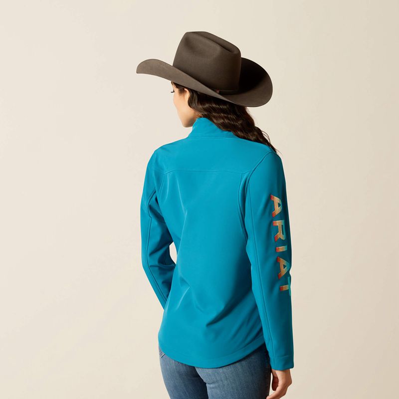 Ocean Depths/Retro Ranch Print Ariat New Team Softshell Jacket | 26FCXQOEN