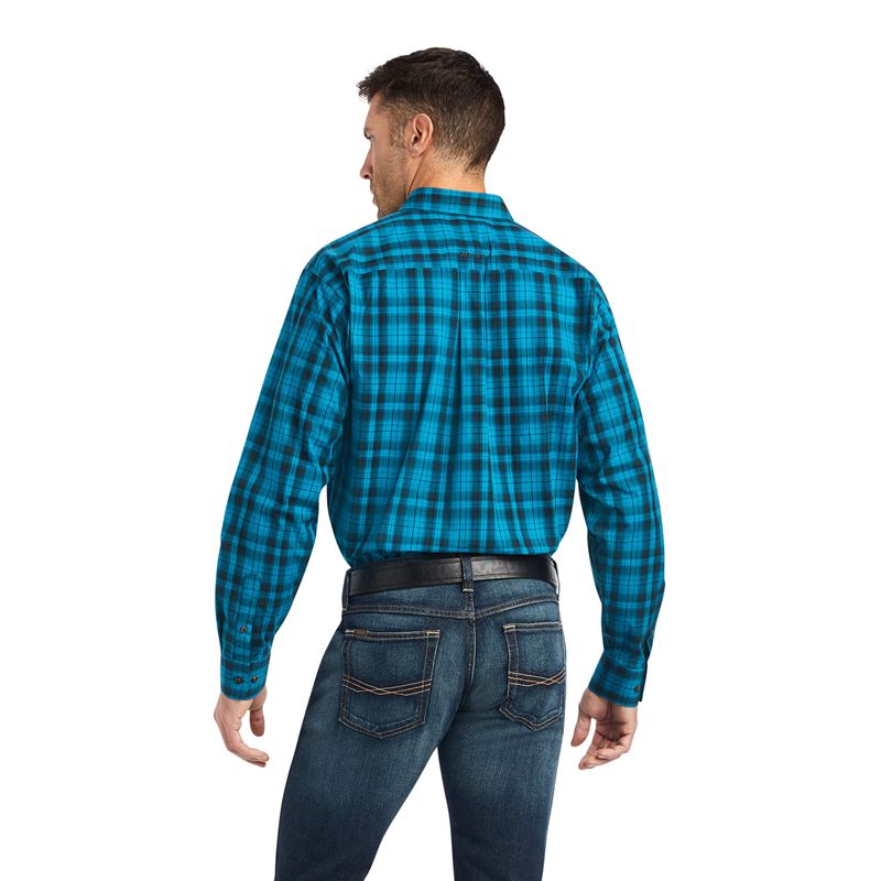 Ocean Depths Ariat Pro Series Kingston Fitted Shirt | 50QOPCDLM