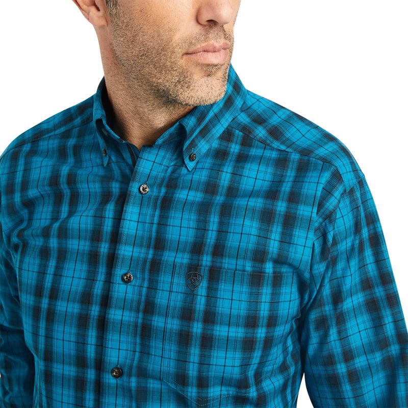 Ocean Depths Ariat Pro Series Kingston Fitted Shirt | 50QOPCDLM