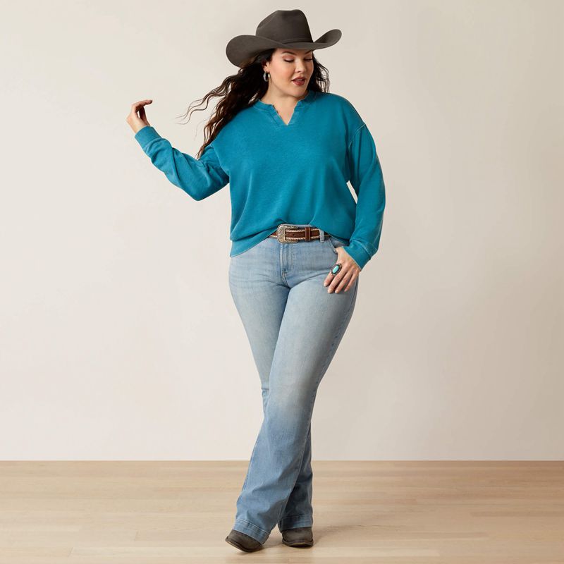 Ocean Depths Ariat Unwind Sweatshirt | 90BUWVGXM