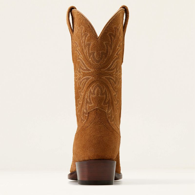 Oiled Tan Roughout Ariat Bench Made James Western Boot | 32LHNEDGC