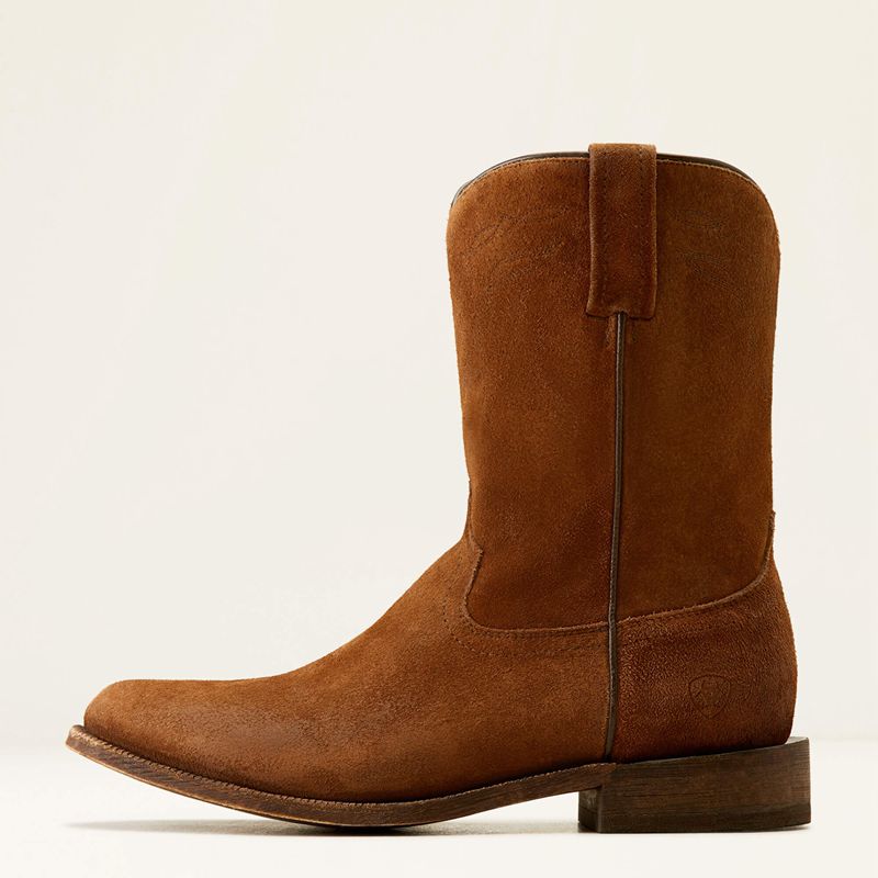 Oiled Tan Suede Ariat Downtown Western Boot | 87HQWMVGC