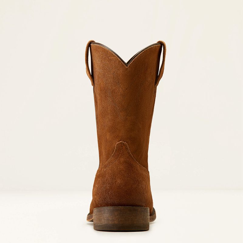 Oiled Tan Suede Ariat Downtown Western Boot | 87HQWMVGC