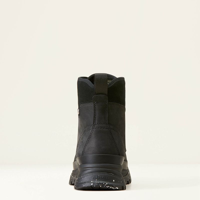 Oily Distressed Black Ariat Moresby Waterproof Boot | 10ZMBENKR