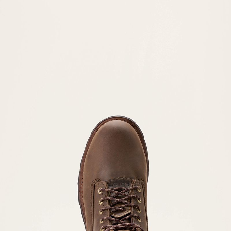 Oily Distressed Brown Ariat Powerline 8