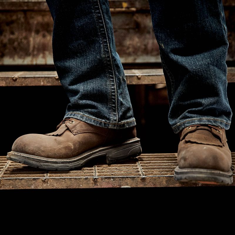 Oily Distressed Brown Ariat Workhog 8