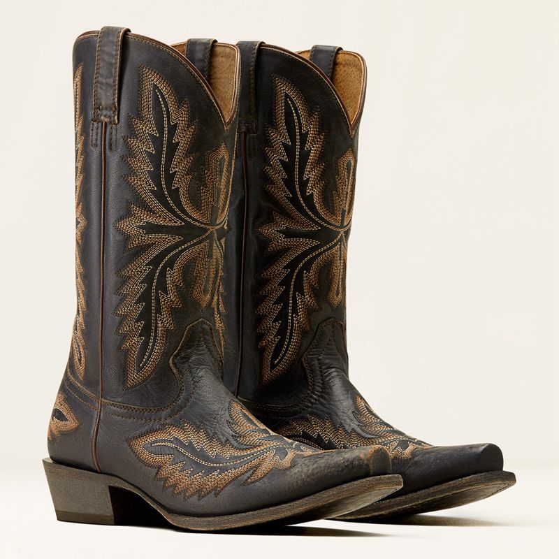 Old West Black Ariat Ryman Western Boot | 30KEUVIWQ