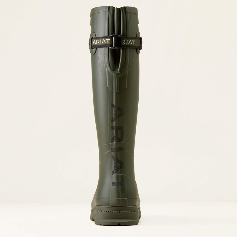 Olive Ariat Kelmarsh Rubber Boot | 85FKMSYAD