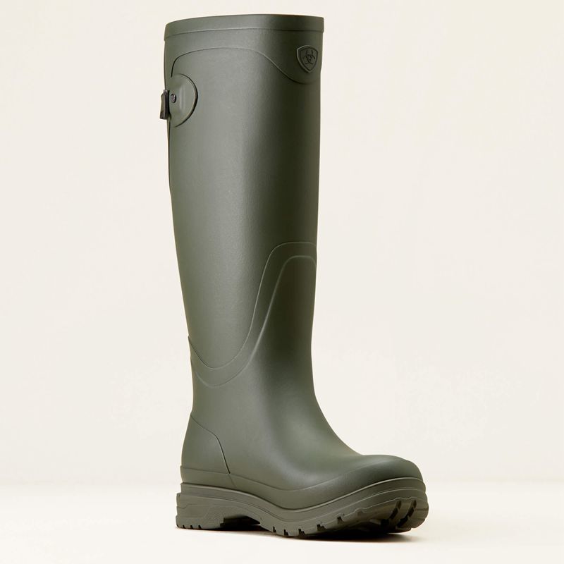 Olive Ariat Kelmarsh Rubber Boot | 85FKMSYAD