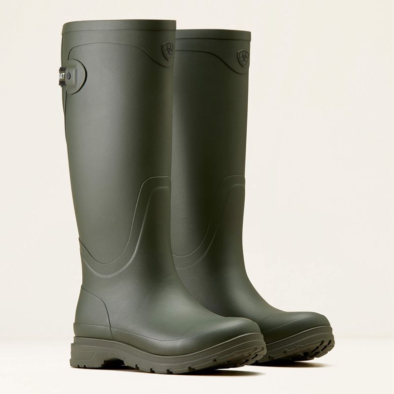 Olive Ariat Kelmarsh Rubber Boot | 85FKMSYAD