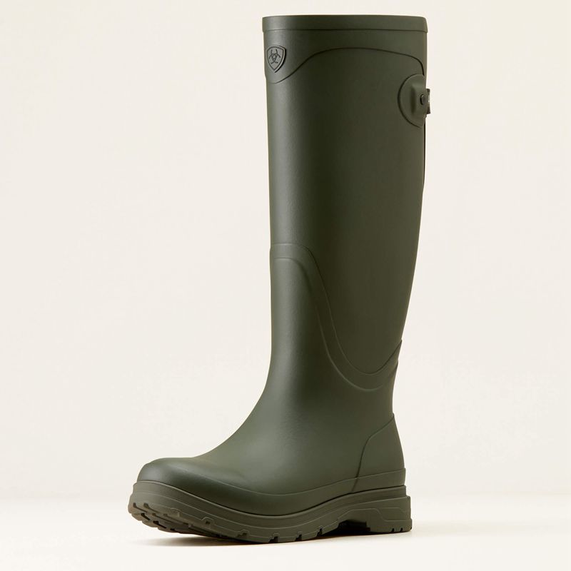 Olive Ariat Kelmarsh Rubber Boot | 85FKMSYAD