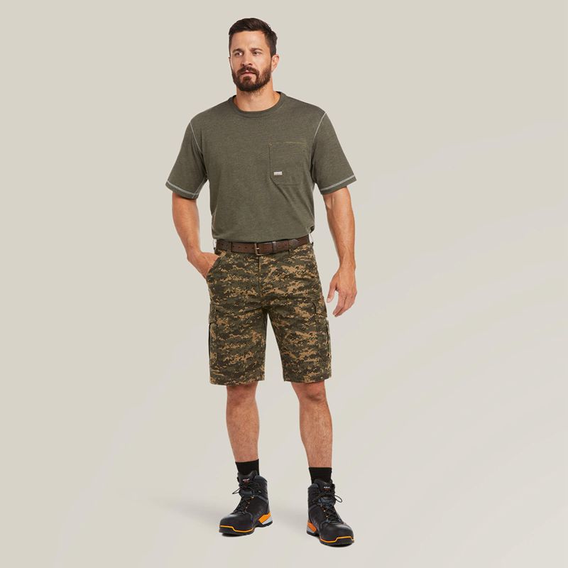 Olive Camo Ariat Rebar Durastretch Made Tough Cargo 11