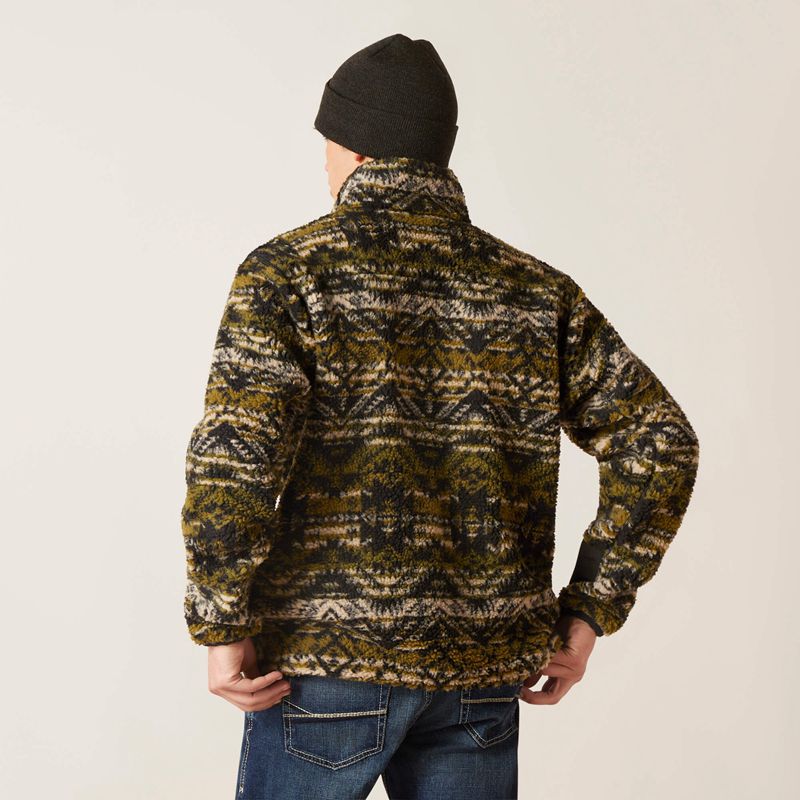 Olive Leaf Ariat Mammoth Sweater | 89LRZOBSM