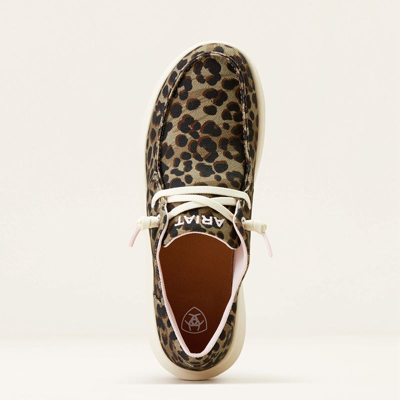 Olive Leopard Print Ariat Hilo | 75KREQAHT