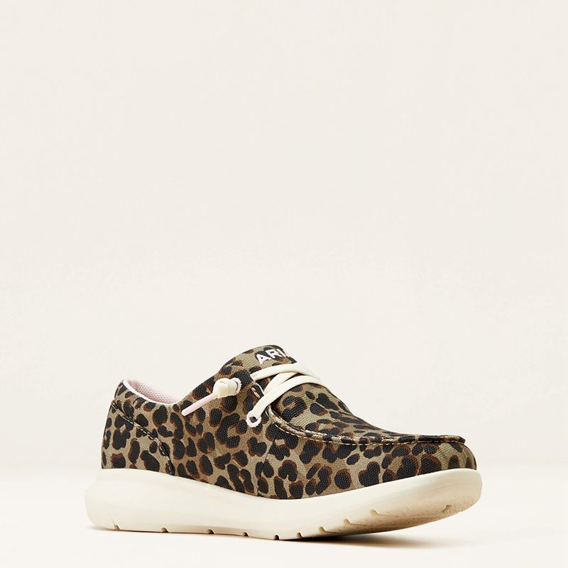 Olive Leopard Print Ariat Hilo | 75KREQAHT