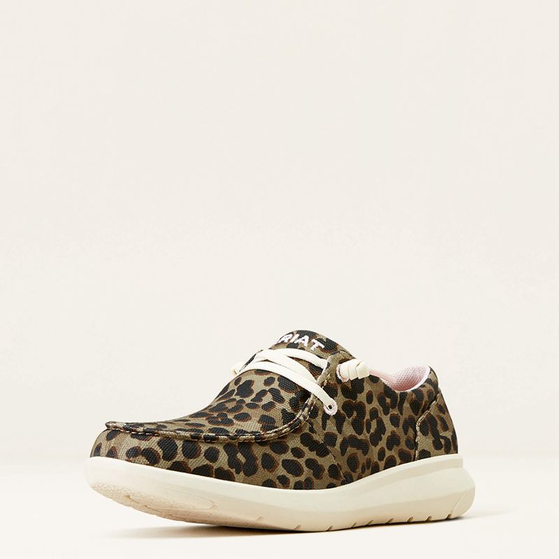 Olive Leopard Print Ariat Hilo | 75KREQAHT