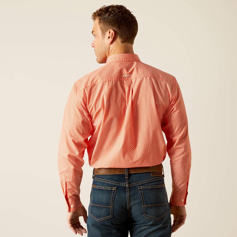 Orange Ariat Rory Classic Fit Shirt | 74RFCQMUY