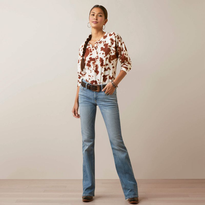 Paint Ariat Relaxed Henley Top | 03NSPYBXA