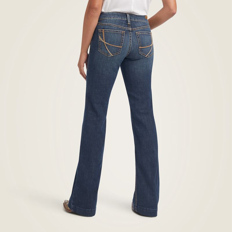 Pasadena Ariat Trouser Perfect Rise Maggie Wide Leg Jean | 29YKBRJFT