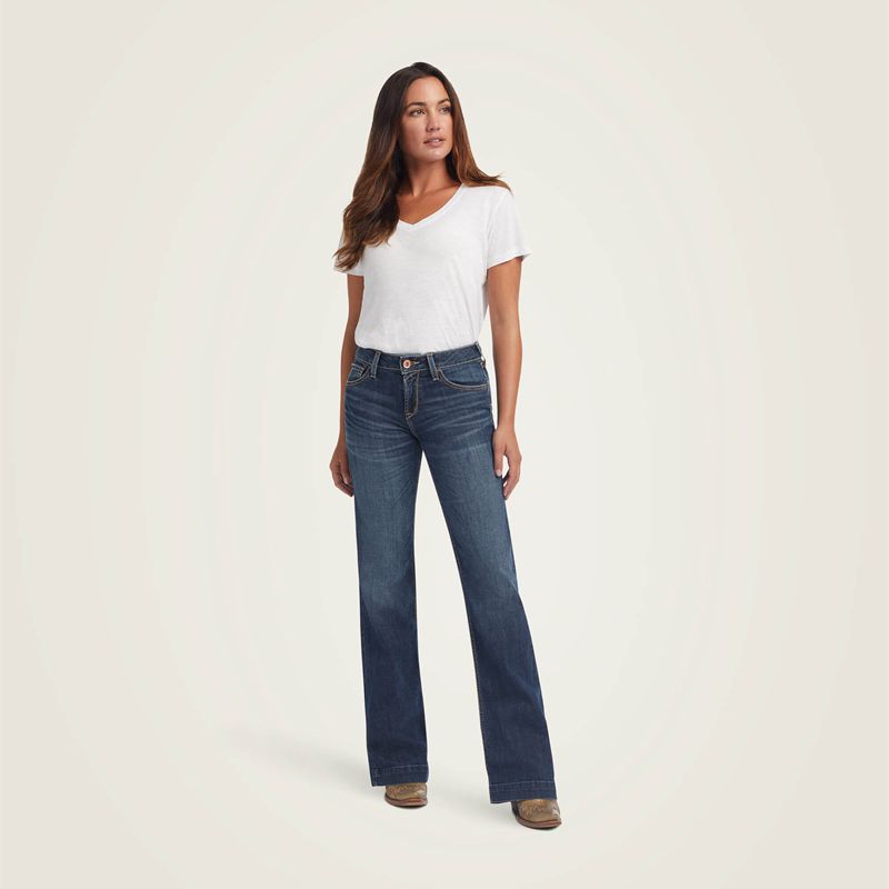 Pasadena Ariat Trouser Perfect Rise Maggie Wide Leg Jean | 29YKBRJFT