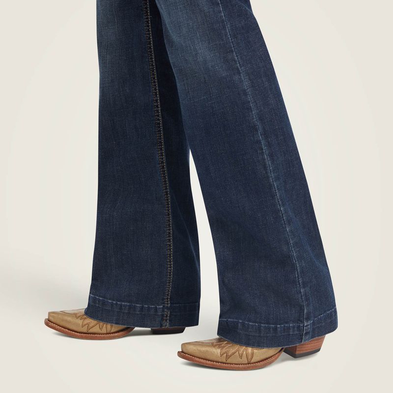 Pasadena Ariat Trouser Perfect Rise Maggie Wide Leg Jean | 29YKBRJFT