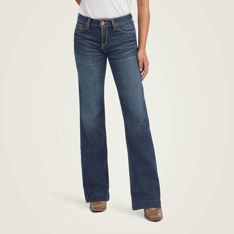 Pasadena Ariat Trouser Perfect Rise Maggie Wide Leg Jean | 29YKBRJFT