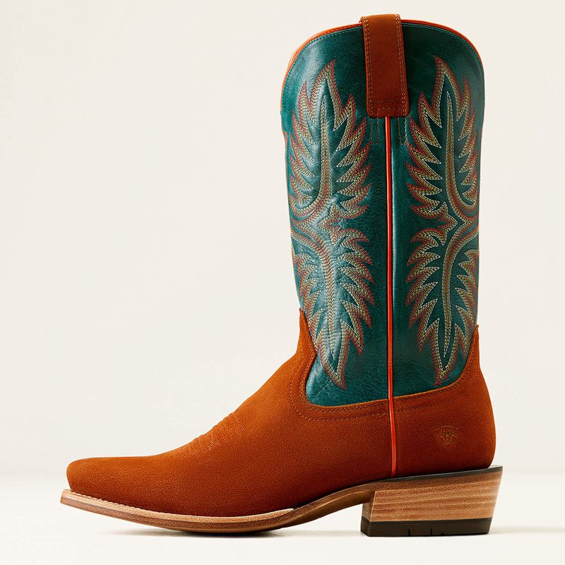 Penny Roughout/Ancient Turquoise Ariat Futurity Rider Cowboy Boot | 14UNSLHPE