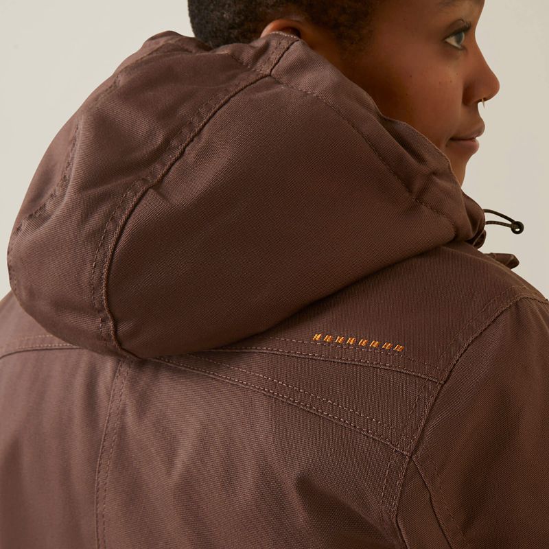 Peppercorn Ariat Rebar Duracanvas Insulated Jacket | 53PIDTORE