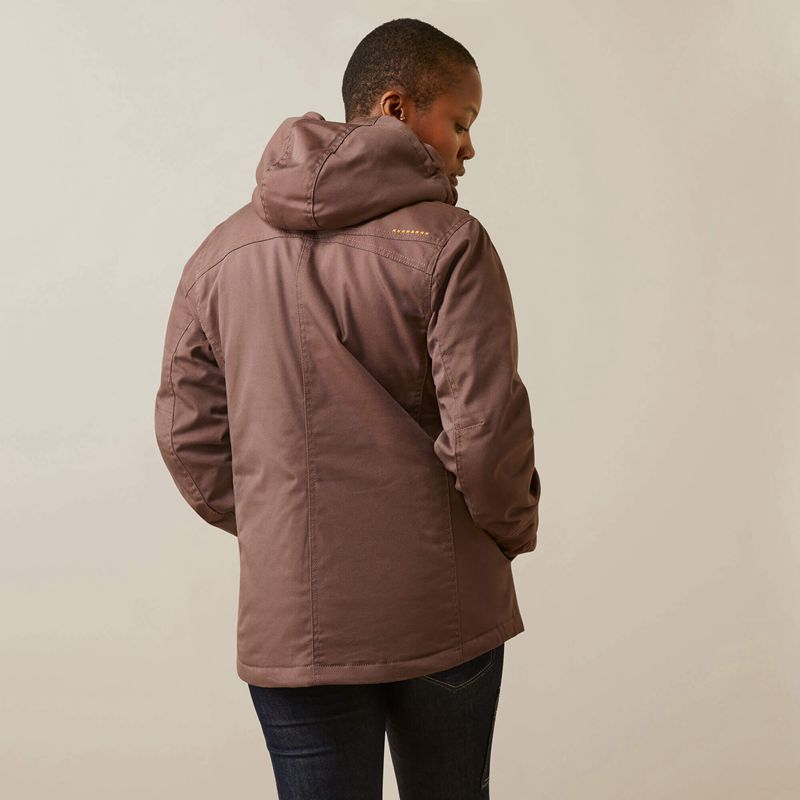 Peppercorn Ariat Rebar Duracanvas Insulated Jacket | 53PIDTORE