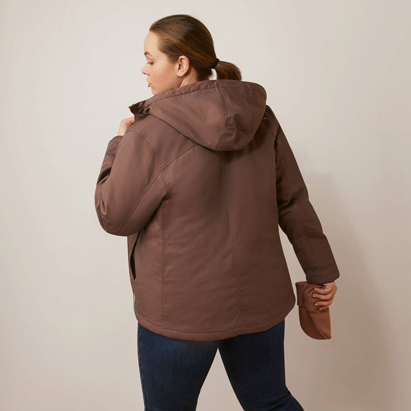 Peppercorn Ariat Rebar Duracanvas Insulated Jacket | 53PIDTORE