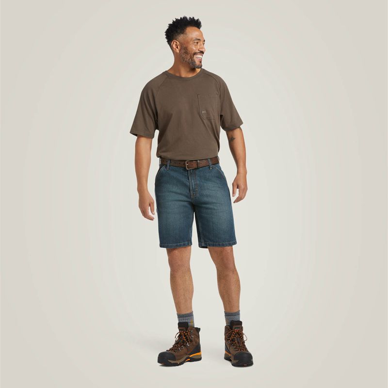 Phantom Ariat Rebar Durastretch Denim Utility Short | 32DYZRFHC