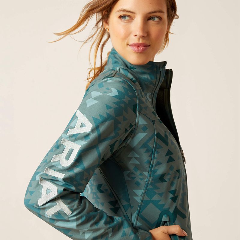 Pinewood Ariat New Team Softshell Print Jacket | 76JXCKQDO