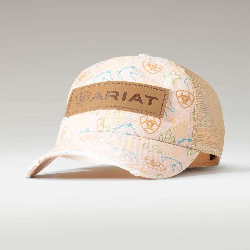 Pink Ariat Ponyflo Cap | 21PCXYQIJ