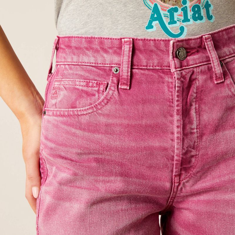 Pink Ariat Ultra High Rise Tomboy Wide | 91BYDCETQ