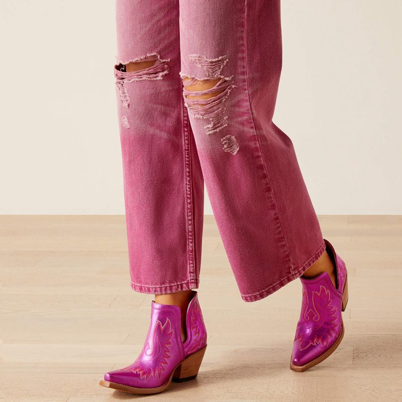 Pink Ariat Ultra High Rise Tomboy Wide | 91BYDCETQ