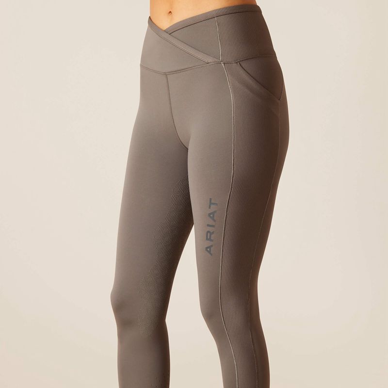 Plum Grey Ariat Eos Chic Half Grip Tight | 58SNMWFOH