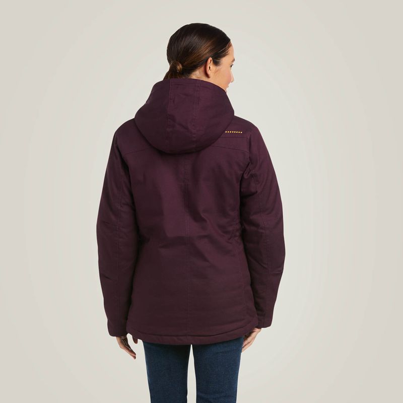 Plum Perfect Ariat Rebar Duracanvas Insulated Jacket | 81SPBIVTO