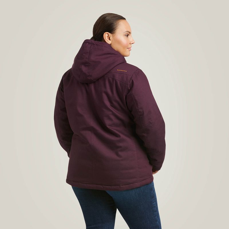 Plum Perfect Ariat Rebar Duracanvas Insulated Jacket | 81SPBIVTO