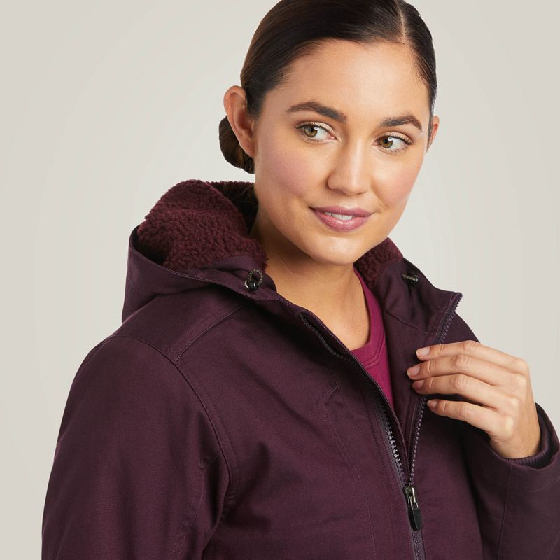 Plum Perfect Ariat Rebar Duracanvas Insulated Jacket | 81SPBIVTO