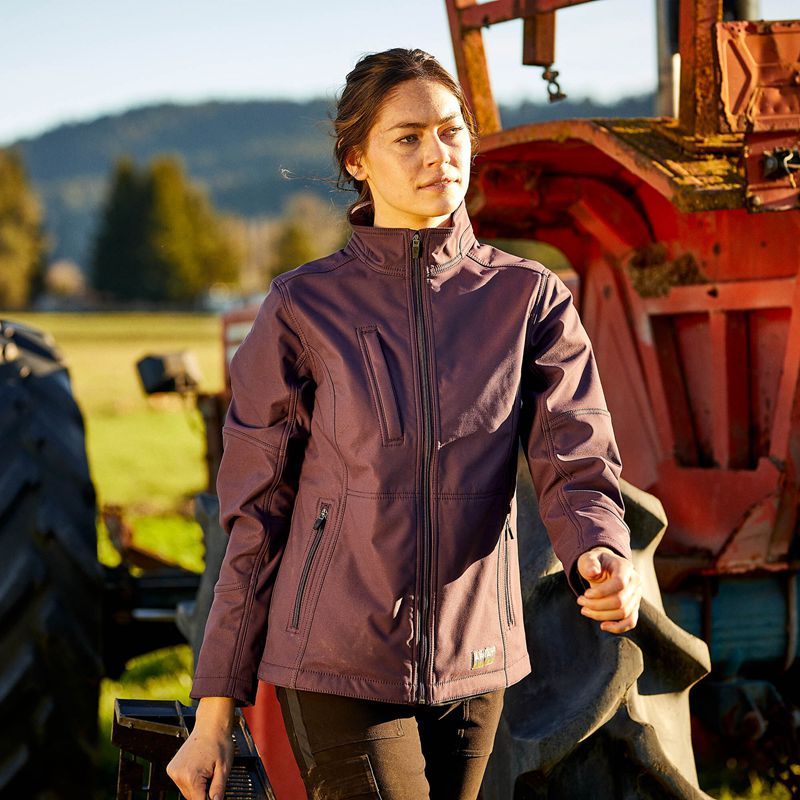 Plum Perfect Ariat Rebar Stretch Canvas Softshell Jacket | 41RUADOYP