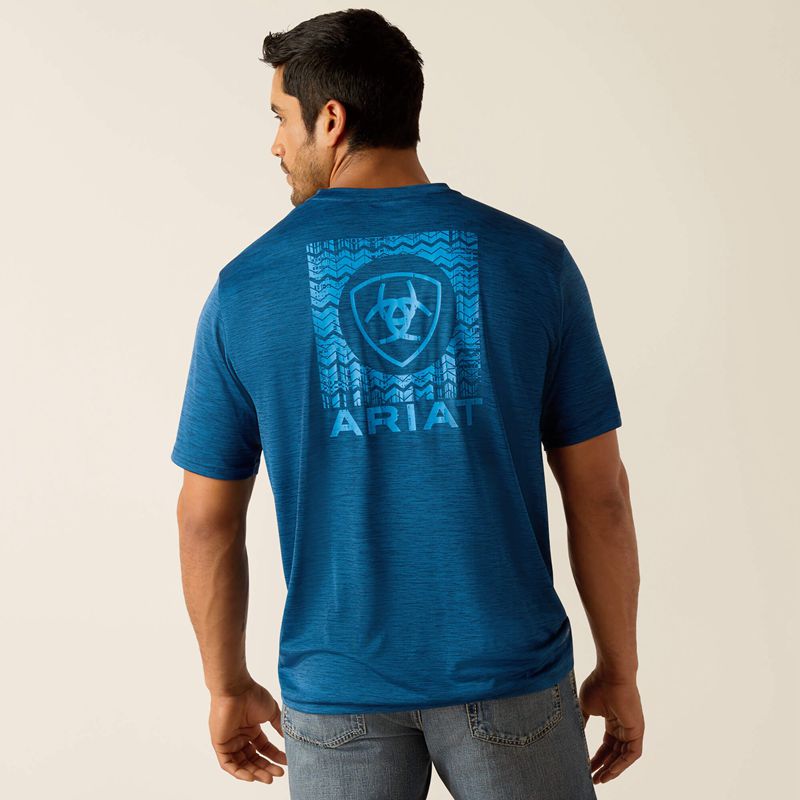 Poseidon Ariat Charger Sw Shield T-Shirt | 86YTCGXLE