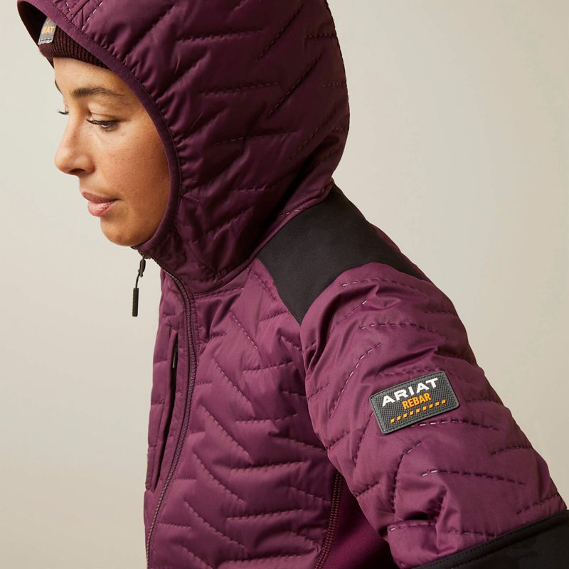 Potent Purple Ariat Rebar Cloud 9 Insulated Jacket | 80UCGVFTN