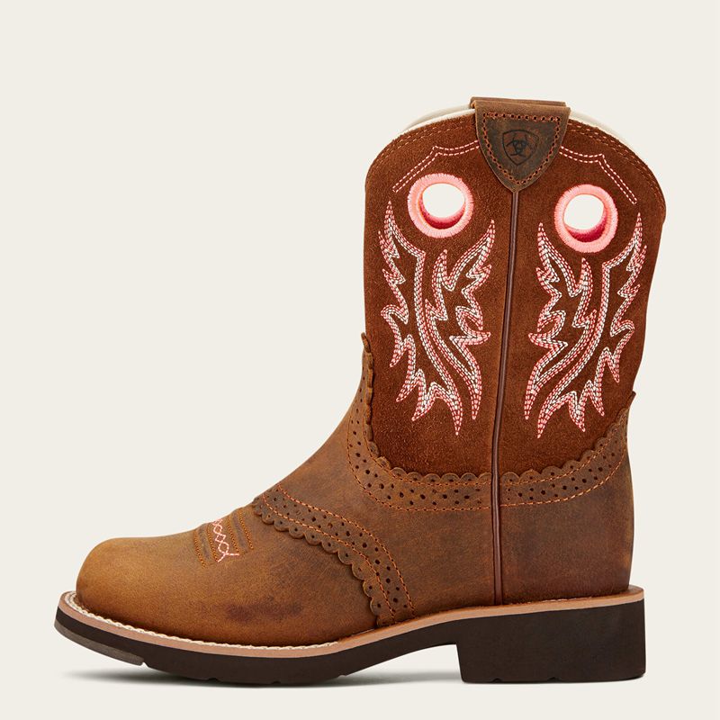 Powder Brown Ariat Bk Fatbaby Cowgirl Western Boot | 42VJOSGFI