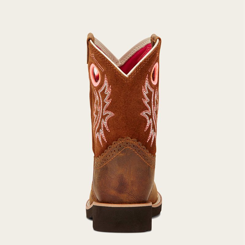 Powder Brown Ariat Bk Fatbaby Cowgirl Western Boot | 42VJOSGFI