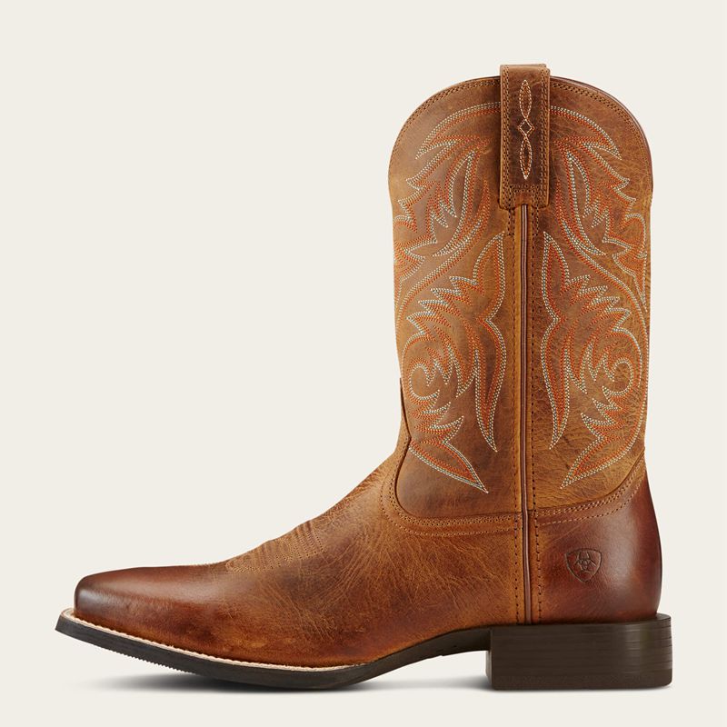 Powder Brown Ariat Sport Herdsman Cowboy Boot | 56TFCLBIP