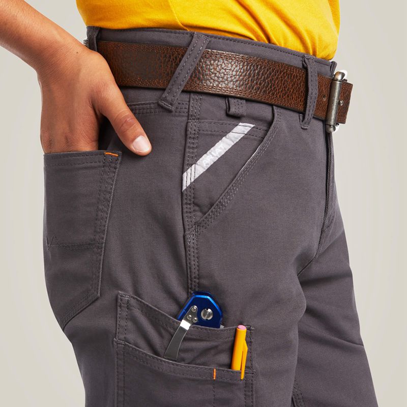 Rebar Grey Ariat Rebar Durastretch Made Tough Short | 20IMHCXTP