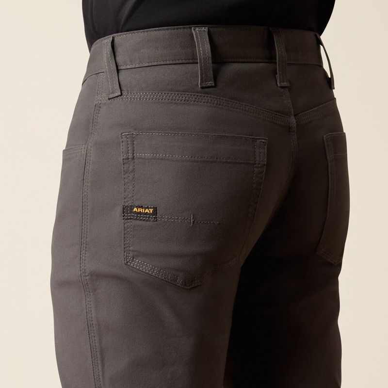 Rebar Grey Ariat Rebar M5 Straight Durastretch Made Tough Straight Pant | 51YZAJOXV